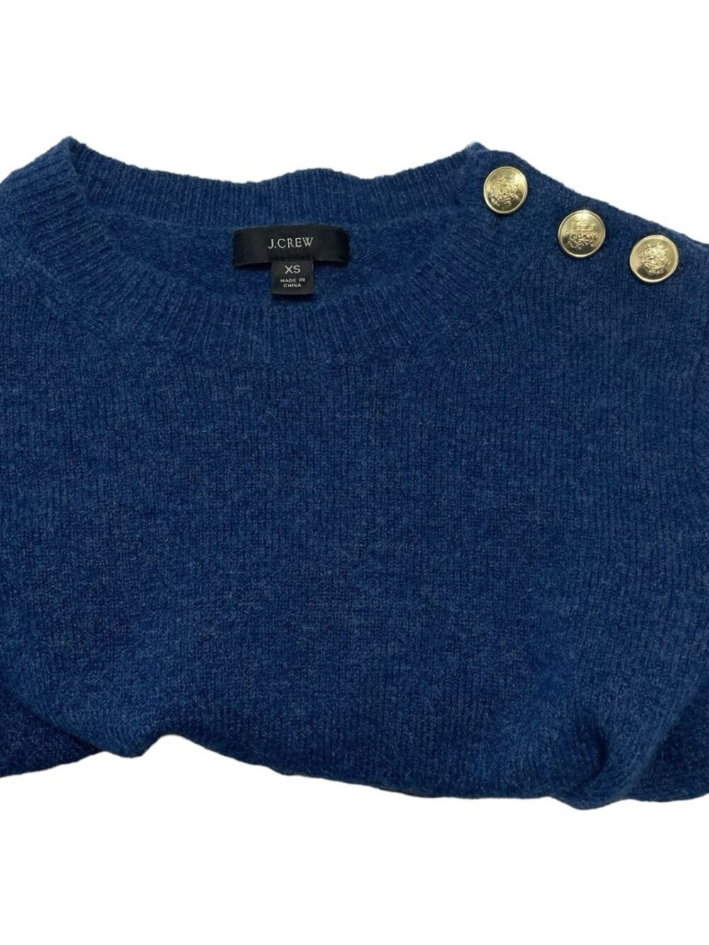 J.Crew Womens Sweater XS Crewneck Long Sleeve Wool Acrylic Blend Style AU196 - Picture 3 of 4